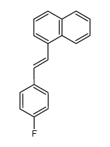 1-(4-fluorostyryl)naphthalene结构式