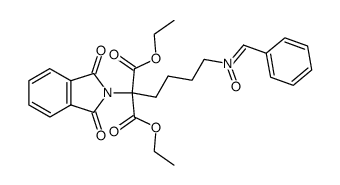(Z)-N-Benzylidene-5,5-bis(ethoxycarbonyl)-5-(1,3-dihydro-1,3-dioxo-2H-isoindol-2-yl)pentan-1-amine oxide Structure