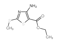 ETHYL 4-AMINO-2-(METHYLTHIO)THIAZOLE-5-CARBOXYLATE structure