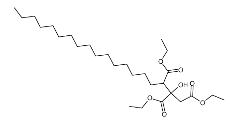 2-hydroxy-nonadecane-1,2,3-tricarboxylic acid triethyl ester Structure