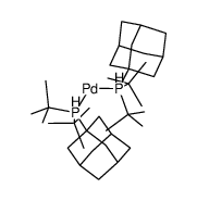 [[Pd(1-adamantyl-di-tert-butylphosphine)2] Structure