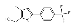 [3-methyl-5-(4-trifluoromethylphenyl)thien-2-yl]methanol结构式