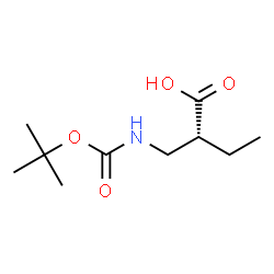 2-{[(TERT-BUTOXY)CARBONYLAMINO]METHYL}BUTANOIC ACID Structure