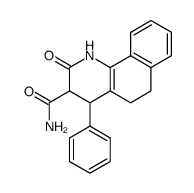 2-oxo-4-phenyl-1,2,3,4,5,6-hexahydro-benzo[h]quinoline-3-carboxylic acid amide Structure