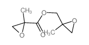 Oxiranecarboxylic acid, 2-methyl-, (2-methyloxiranyl)methyl ester structure