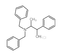 Benzenemethanol, a-[1-[bis(phenylmethyl)amino]ethyl]-,hydrochloride (1:1)结构式