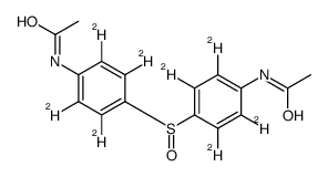 4,4'-Di-N-acetylamino-diphenylsulfoxide-d8 Structure