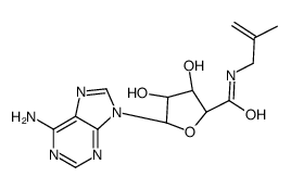 (2S,3S,4R,5R)-5-(6-aminopurin-9-yl)-3,4-dihydroxy-N-(2-methylprop-2-enyl)oxolane-2-carboxamide Structure