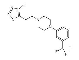 4-methyl-5-[2-[4-[3-(trifluoromethyl)phenyl]piperazin-1-yl]ethyl]-1,3-thiazole结构式