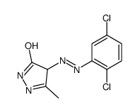 4-[(2,5-dichlorophenyl)diazenyl]-3-methyl-1,4-dihydropyrazol-5-one结构式