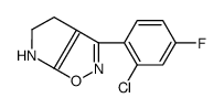 4H-Pyrrolo[3,2-d]isoxazole,3-(2-chloro-4-fluorophenyl)-5,6-dihydro-(9CI)结构式