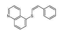 5-(2-phenylethenylsulfanyl)quinoline结构式