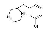 (2S)-2-[(3-chlorophenyl)methyl]piperazine Structure