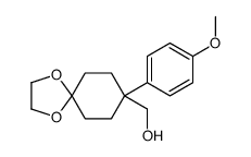 [8-(4-methoxyphenyl)-1,4-dioxaspiro[4.5]decan-8-yl]methanol结构式