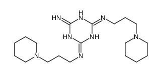 2-N,4-N-bis(3-piperidin-1-ylpropyl)-1,3,5-triazine-2,4,6-triamine结构式