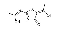 N-[5-(1-hydroxyethylidene)-4-oxo-1,3-thiazol-2-yl]acetamide Structure