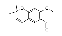 7-methoxy-2,2-dimethylchromene-6-carbaldehyde结构式