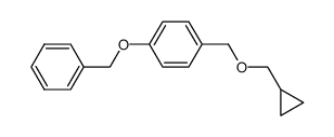 1-benzoxy-4-(cyclopropylmethoxymethyl)-benzene结构式