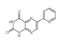 2,4(1H,3H)-Pteridinedione,6-(2-pyridinyl)- Structure