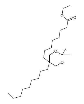 ethyl 8-(2,2-dimethyl-5-nonyl-1,3-dioxan-5-yl)octanoate Structure