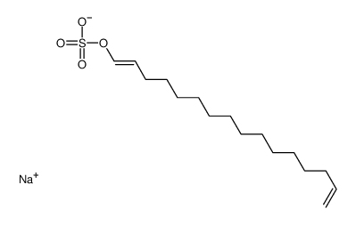 sodium,[(1E)-hexadeca-1,15-dienyl] sulfate Structure