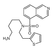 N-(4-aminobutyl)-N-(2-thiophen-2-ylethyl)isoquinoline-5-sulfonamide Structure