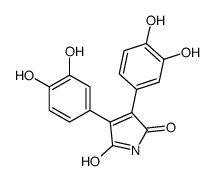 3,4-bis(3,4-dihydroxyphenyl)pyrrole-2,5-dione结构式