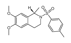 (S)-6,7-Dimethoxy-1-methyl-2-(toluene-4-sulfonyl)-1,2,3,4-tetrahydro-isoquinoline结构式