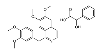 glycolic acid, compound with 1-[(3,4-dimethoxyphenyl)methyl]-6,7-dimethoxyisoquinoline (1:1)结构式