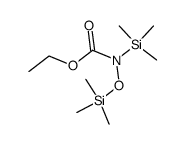 N,O-bistrimethylsilyl-N-(ethoxycarbonyl)hydroxylamine Structure