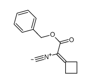 benzyl 2-cyclobutylidene-2-isocyanoacetate Structure