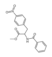 methyl (N-benzoyl)-4'-nitrophenylalaninate结构式