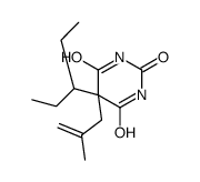 5-(1-Ethylpropyl)-5-(2-methyl-2-propenyl)barbituric acid结构式