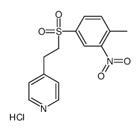 4-[2-(4-methyl-3-nitrophenyl)sulfonylethyl]pyridine,hydrochloride结构式