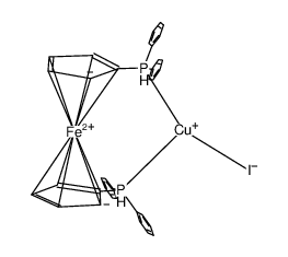 (1,1'-bis(diphenylphosphino)ferrocene)CuI Structure