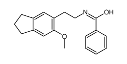 N-[2-(6-methoxy-2,3-dihydro-1H-inden-5-yl)ethyl]benzamide Structure