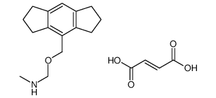 (E)-but-2-enedioic acid,1-(1,2,3,5,6,7-hexahydro-s-indacen-4-ylmethoxy)-N-methylmethanamine结构式