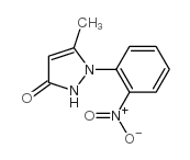 5-METHYL-1-(2-NITROPHENYL)PYRAZOL-3-ONE Structure