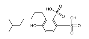 hydroxyisooctylbenzenedisulphonic acid Structure