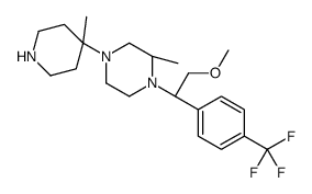 (S)-1-[(R)-2-METHOXY-1-(4-TRIFLUOROMETHYL-PHENYL)-ETHYL]-2-METHYL-4-(4-METHYL-PIPERIDIN-4-YL)-PIPERAZINE Structure