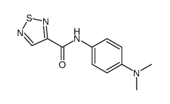 1,2,5-Thiadiazole-3-carboxamide,N-[4-(dimethylamino)phenyl]-(9CI) structure