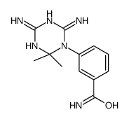 3-(4,6-diamino-2,2-dimethyl-1,3,5-triazin-1-yl)benzamide结构式