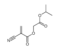 (2-oxo-2-propan-2-yloxyethyl) 2-cyanoprop-2-enoate结构式