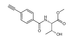 methyl (2S,3R)-2-[(4'-ethynylphenyl)formamido]-3-hydroxybutanoate Structure