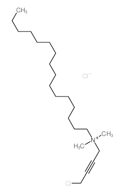 1-Hexadecanaminium, N-(4-chloro-2-butynyl)-N,N-dimethyl-, chloride (9CI)结构式