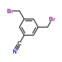 3,5-双(溴甲基)苯甲腈结构式