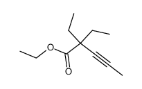 ethyl 2,2-diethylpent-3-ynoate Structure