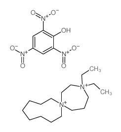 3,3-diethyl-3,7-diazoniaspiro[6.8]pentadecane,2,4,6-trinitrophenol Structure