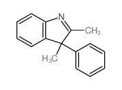 2,3-dimethyl-3-phenyl-indole Structure