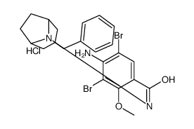 4-amino-N-(8-benzyl-8-azabicyclo[3.2.1]oct-3-yl)-3,5-dibromo-2-methoxy-benzamide hydrochloride structure